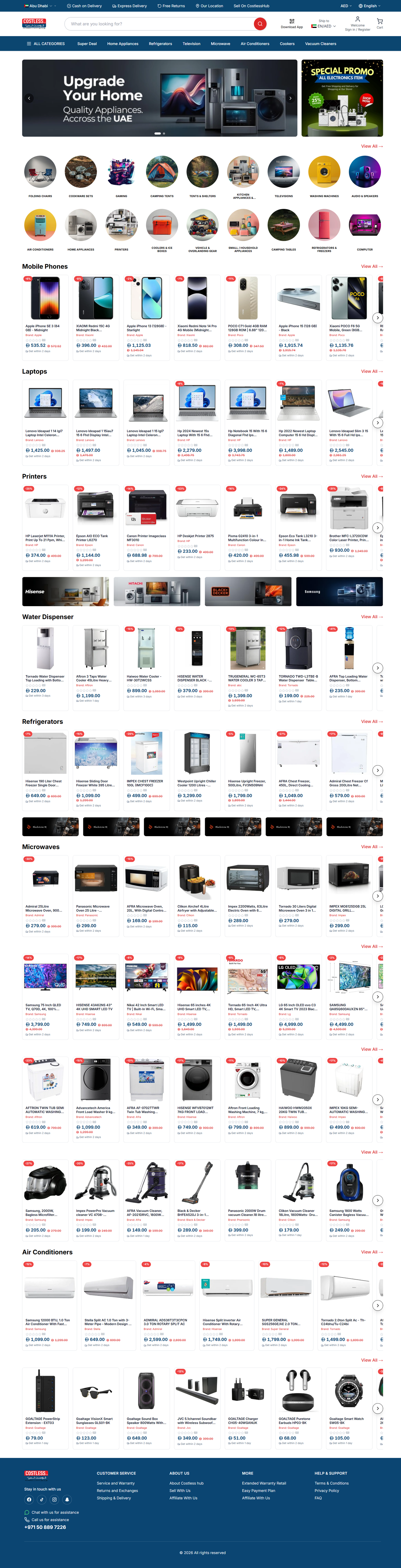 Store Costlesshub AE Website Preview